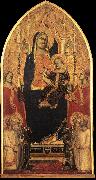 GADDI, Taddeo Madonna and Child Enthroned with Angels and Saints sd oil